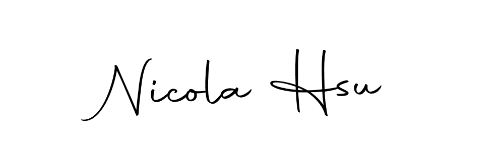 Also You can easily find your signature by using the search form. We will create Nicola Hsu name handwritten signature images for you free of cost using Autography-DOLnW sign style. Nicola Hsu signature style 10 images and pictures png