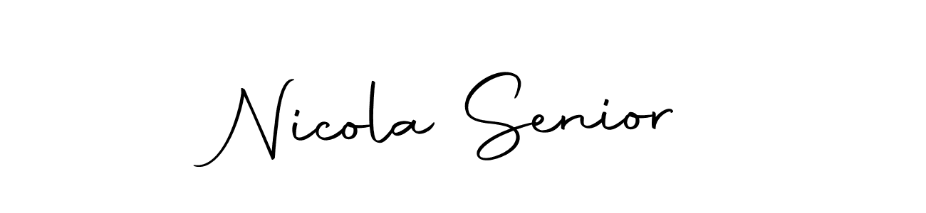 Create a beautiful signature design for name Nicola Senior. With this signature (Autography-DOLnW) fonts, you can make a handwritten signature for free. Nicola Senior signature style 10 images and pictures png