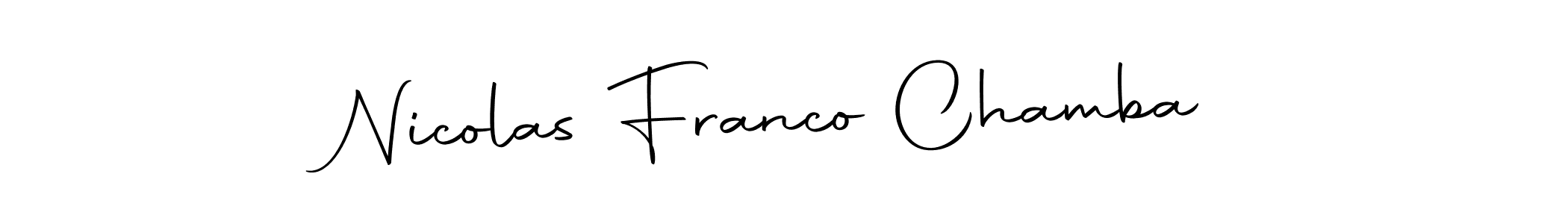 Make a beautiful signature design for name Nicolas Franco Chamba. Use this online signature maker to create a handwritten signature for free. Nicolas Franco Chamba signature style 10 images and pictures png