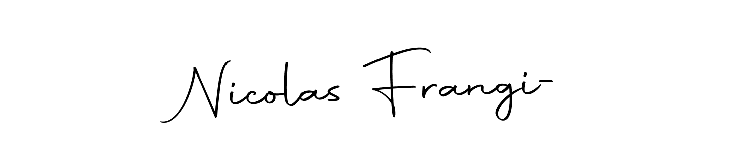 You should practise on your own different ways (Autography-DOLnW) to write your name (Nicolas Frangi-) in signature. don't let someone else do it for you. Nicolas Frangi- signature style 10 images and pictures png