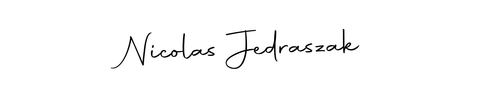 You can use this online signature creator to create a handwritten signature for the name Nicolas Jedraszak. This is the best online autograph maker. Nicolas Jedraszak signature style 10 images and pictures png