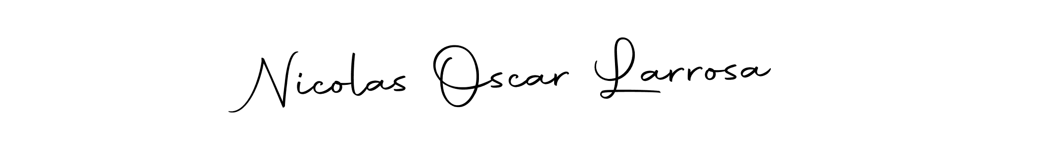 It looks lik you need a new signature style for name Nicolas Oscar Larrosa. Design unique handwritten (Autography-DOLnW) signature with our free signature maker in just a few clicks. Nicolas Oscar Larrosa signature style 10 images and pictures png