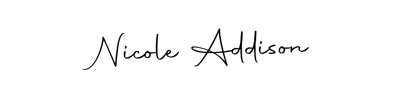 Make a beautiful signature design for name Nicole Addison. Use this online signature maker to create a handwritten signature for free. Nicole Addison signature style 10 images and pictures png