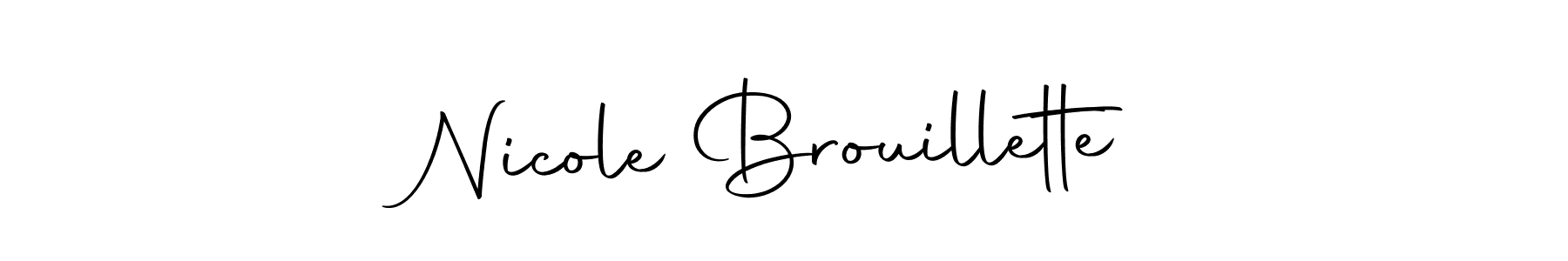 Best and Professional Signature Style for Nicole Brouillette. Autography-DOLnW Best Signature Style Collection. Nicole Brouillette signature style 10 images and pictures png