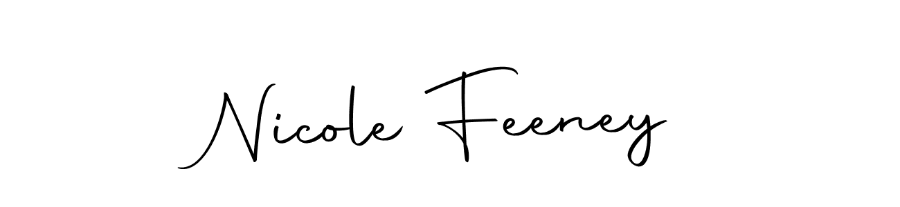 Make a beautiful signature design for name Nicole Feeney. With this signature (Autography-DOLnW) style, you can create a handwritten signature for free. Nicole Feeney signature style 10 images and pictures png