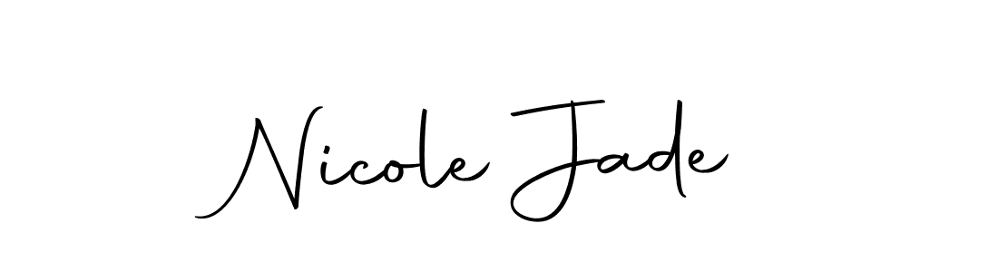 Also we have Nicole Jade name is the best signature style. Create professional handwritten signature collection using Autography-DOLnW autograph style. Nicole Jade signature style 10 images and pictures png
