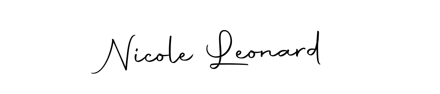 You should practise on your own different ways (Autography-DOLnW) to write your name (Nicole Leonard) in signature. don't let someone else do it for you. Nicole Leonard signature style 10 images and pictures png