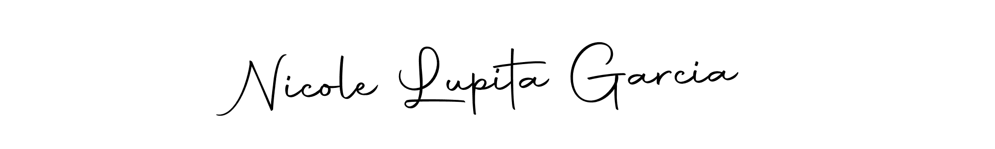 The best way (Autography-DOLnW) to make a short signature is to pick only two or three words in your name. The name Nicole Lupita Garcia include a total of six letters. For converting this name. Nicole Lupita Garcia signature style 10 images and pictures png