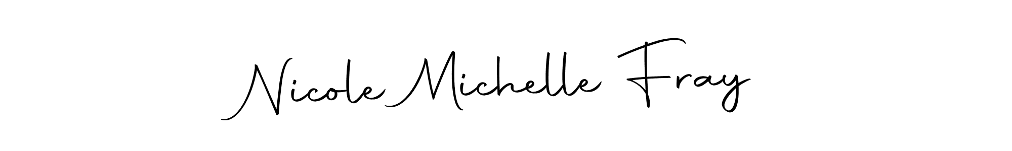 It looks lik you need a new signature style for name Nicole Michelle Fray. Design unique handwritten (Autography-DOLnW) signature with our free signature maker in just a few clicks. Nicole Michelle Fray signature style 10 images and pictures png