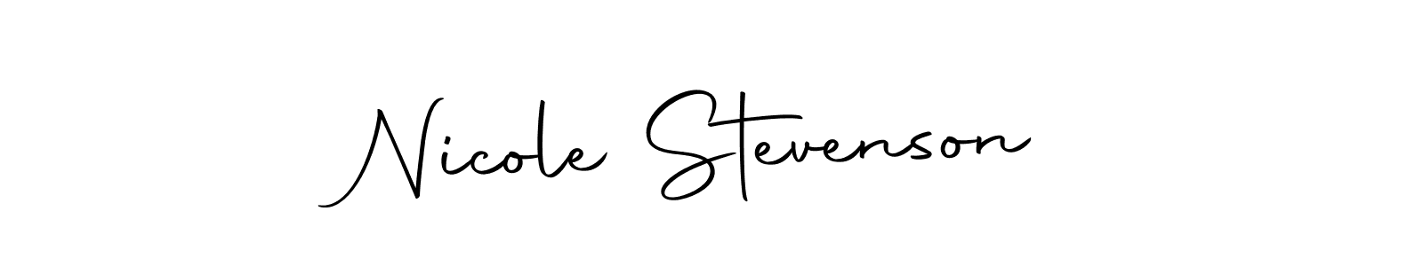 Nicole Stevenson stylish signature style. Best Handwritten Sign (Autography-DOLnW) for my name. Handwritten Signature Collection Ideas for my name Nicole Stevenson. Nicole Stevenson signature style 10 images and pictures png