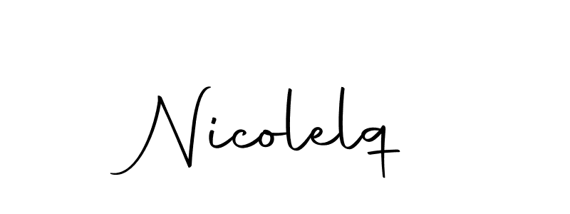 Once you've used our free online signature maker to create your best signature Autography-DOLnW style, it's time to enjoy all of the benefits that Nicolelq name signing documents. Nicolelq signature style 10 images and pictures png