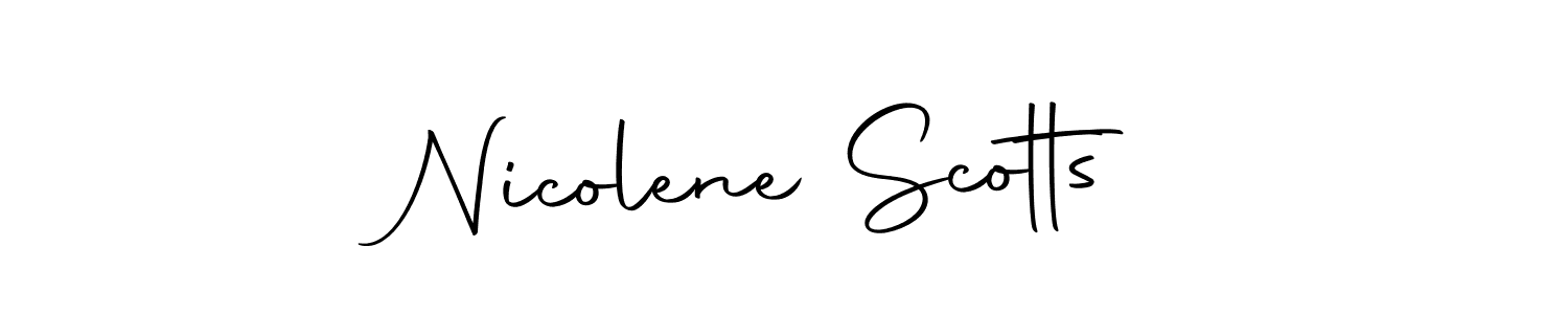 Make a beautiful signature design for name Nicolene Scotts. Use this online signature maker to create a handwritten signature for free. Nicolene Scotts signature style 10 images and pictures png