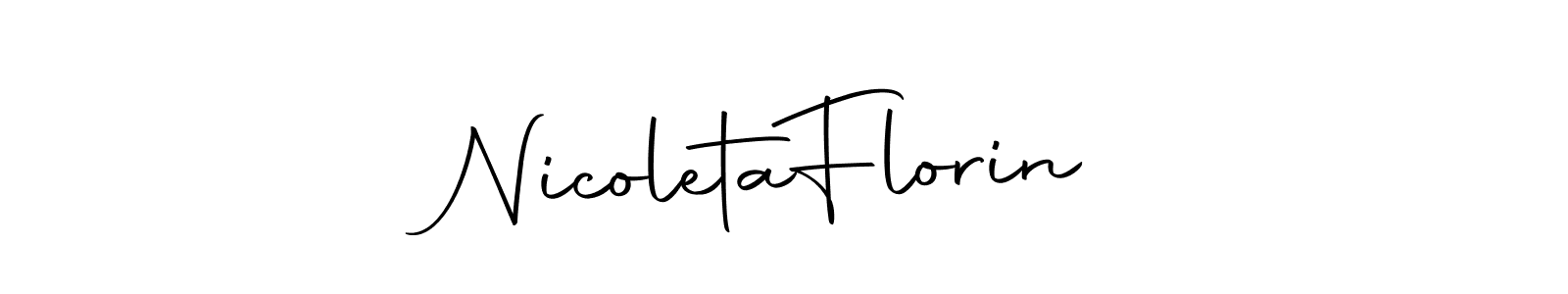 How to make Nicoleta  Florin signature? Autography-DOLnW is a professional autograph style. Create handwritten signature for Nicoleta  Florin name. Nicoleta  Florin signature style 10 images and pictures png