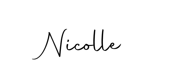 Nicolle stylish signature style. Best Handwritten Sign (Autography-DOLnW) for my name. Handwritten Signature Collection Ideas for my name Nicolle. Nicolle signature style 10 images and pictures png