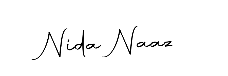 You can use this online signature creator to create a handwritten signature for the name Nida Naaz. This is the best online autograph maker. Nida Naaz signature style 10 images and pictures png