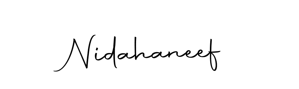 Also we have Nidahaneef name is the best signature style. Create professional handwritten signature collection using Autography-DOLnW autograph style. Nidahaneef signature style 10 images and pictures png