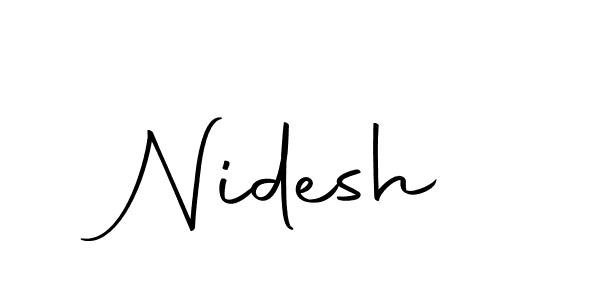 Best and Professional Signature Style for Nidesh. Autography-DOLnW Best Signature Style Collection. Nidesh signature style 10 images and pictures png