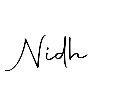 Nidh stylish signature style. Best Handwritten Sign (Autography-DOLnW) for my name. Handwritten Signature Collection Ideas for my name Nidh. Nidh signature style 10 images and pictures png