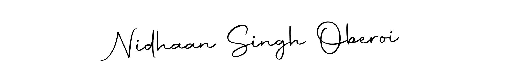 Make a beautiful signature design for name Nidhaan Singh Oberoi. With this signature (Autography-DOLnW) style, you can create a handwritten signature for free. Nidhaan Singh Oberoi signature style 10 images and pictures png