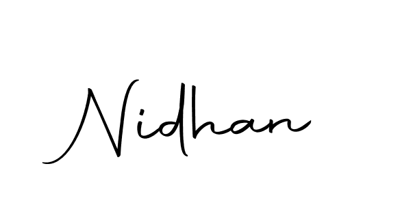 You should practise on your own different ways (Autography-DOLnW) to write your name (Nidhan) in signature. don't let someone else do it for you. Nidhan signature style 10 images and pictures png