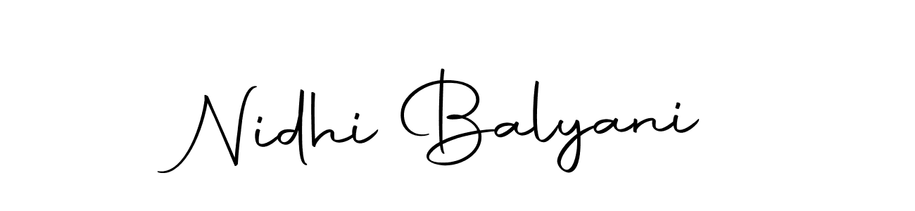 Here are the top 10 professional signature styles for the name Nidhi Balyani. These are the best autograph styles you can use for your name. Nidhi Balyani signature style 10 images and pictures png