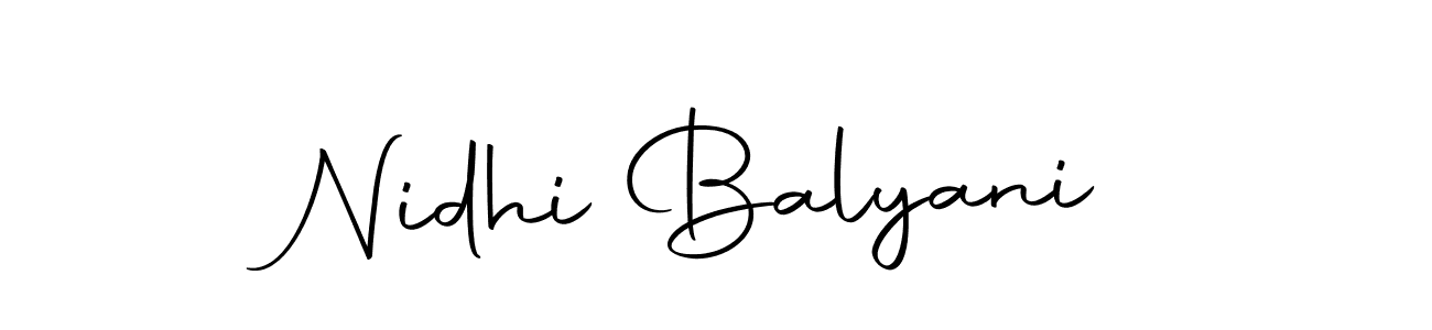 Autography-DOLnW is a professional signature style that is perfect for those who want to add a touch of class to their signature. It is also a great choice for those who want to make their signature more unique. Get Nidhi Balyani name to fancy signature for free. Nidhi Balyani signature style 10 images and pictures png