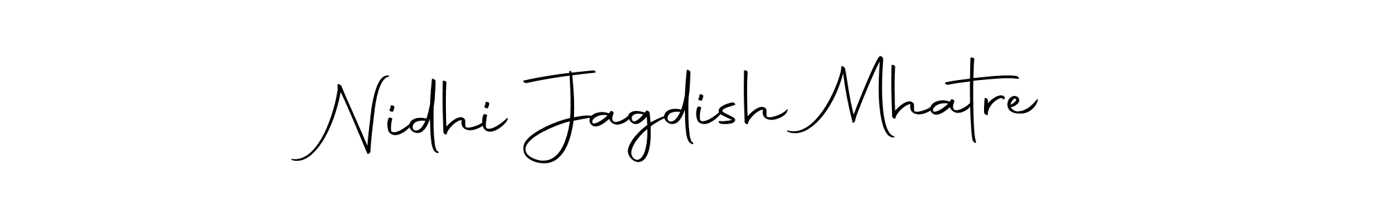 Use a signature maker to create a handwritten signature online. With this signature software, you can design (Autography-DOLnW) your own signature for name Nidhi Jagdish Mhatre. Nidhi Jagdish Mhatre signature style 10 images and pictures png