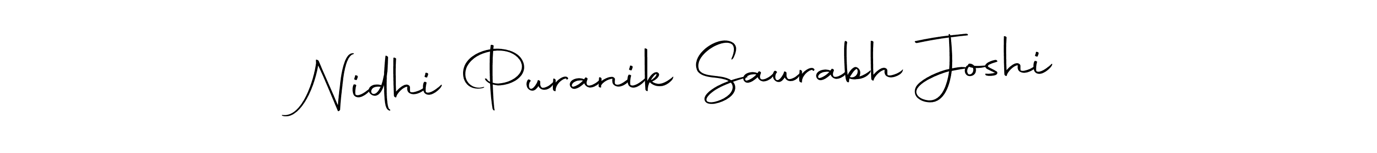 You can use this online signature creator to create a handwritten signature for the name Nidhi Puranik Saurabh Joshi. This is the best online autograph maker. Nidhi Puranik Saurabh Joshi signature style 10 images and pictures png