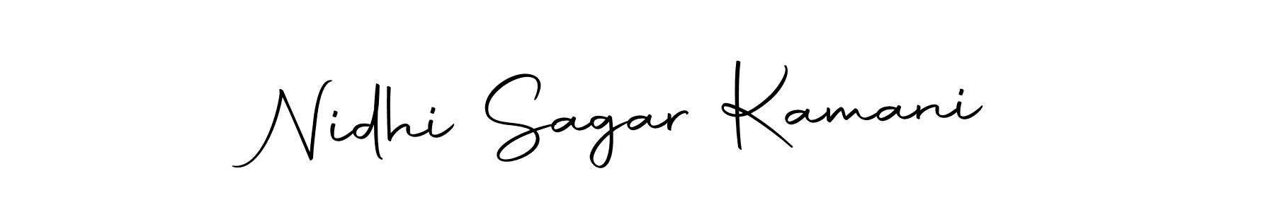 Design your own signature with our free online signature maker. With this signature software, you can create a handwritten (Autography-DOLnW) signature for name Nidhi Sagar Kamani. Nidhi Sagar Kamani signature style 10 images and pictures png