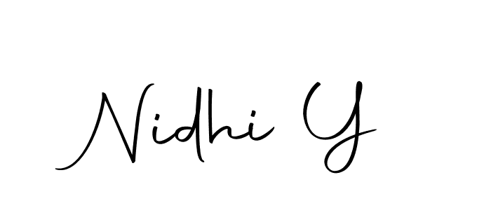 You should practise on your own different ways (Autography-DOLnW) to write your name (Nidhi Y) in signature. don't let someone else do it for you. Nidhi Y signature style 10 images and pictures png