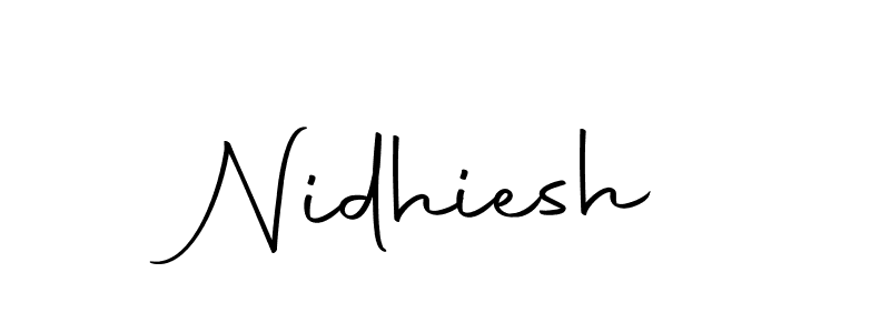 The best way (Autography-DOLnW) to make a short signature is to pick only two or three words in your name. The name Nidhiesh include a total of six letters. For converting this name. Nidhiesh signature style 10 images and pictures png
