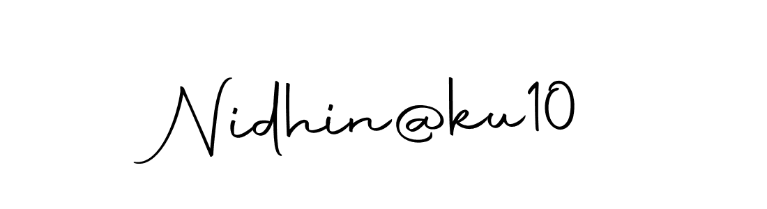 How to make Nidhin@ku10 signature? Autography-DOLnW is a professional autograph style. Create handwritten signature for Nidhin@ku10 name. Nidhin@ku10 signature style 10 images and pictures png