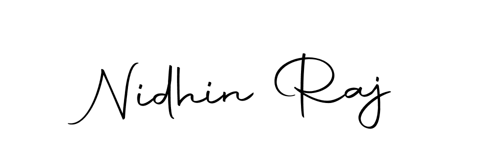 Make a beautiful signature design for name Nidhin Raj. Use this online signature maker to create a handwritten signature for free. Nidhin Raj signature style 10 images and pictures png