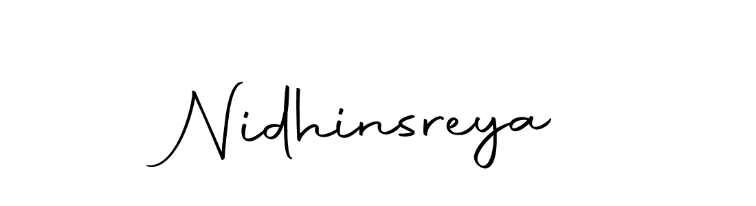 Nidhinsreya stylish signature style. Best Handwritten Sign (Autography-DOLnW) for my name. Handwritten Signature Collection Ideas for my name Nidhinsreya. Nidhinsreya signature style 10 images and pictures png