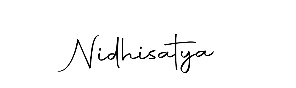 Make a beautiful signature design for name Nidhisatya. Use this online signature maker to create a handwritten signature for free. Nidhisatya signature style 10 images and pictures png