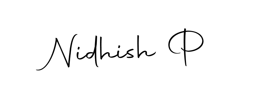 Also we have Nidhish P name is the best signature style. Create professional handwritten signature collection using Autography-DOLnW autograph style. Nidhish P signature style 10 images and pictures png