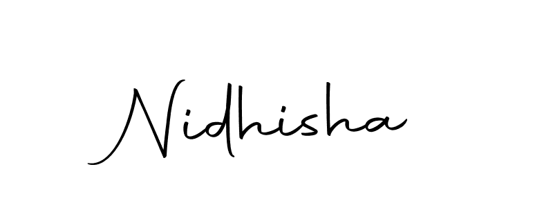 How to make Nidhisha name signature. Use Autography-DOLnW style for creating short signs online. This is the latest handwritten sign. Nidhisha signature style 10 images and pictures png