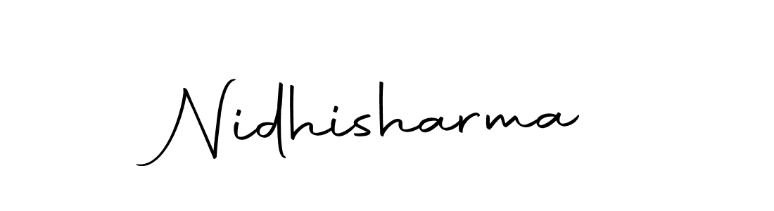 Make a beautiful signature design for name Nidhisharma. With this signature (Autography-DOLnW) style, you can create a handwritten signature for free. Nidhisharma signature style 10 images and pictures png