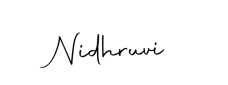 Use a signature maker to create a handwritten signature online. With this signature software, you can design (Autography-DOLnW) your own signature for name Nidhruvi. Nidhruvi signature style 10 images and pictures png