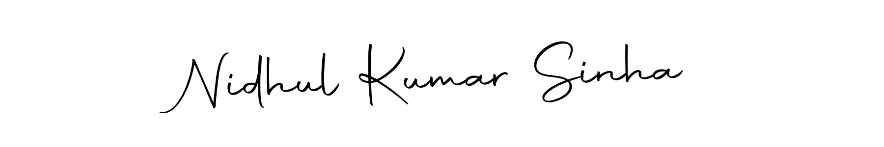 The best way (Autography-DOLnW) to make a short signature is to pick only two or three words in your name. The name Nidhul Kumar Sinha include a total of six letters. For converting this name. Nidhul Kumar Sinha signature style 10 images and pictures png