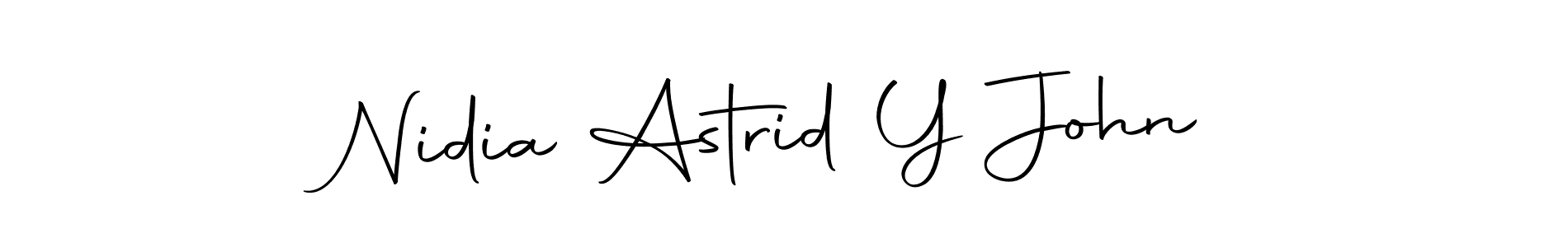 Also we have Nidia Astrid Y John name is the best signature style. Create professional handwritten signature collection using Autography-DOLnW autograph style. Nidia Astrid Y John signature style 10 images and pictures png