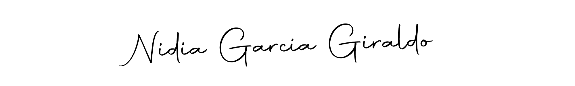 This is the best signature style for the Nidia Garcia Giraldo name. Also you like these signature font (Autography-DOLnW). Mix name signature. Nidia Garcia Giraldo signature style 10 images and pictures png