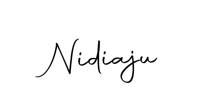 Make a beautiful signature design for name Nidiaju. With this signature (Autography-DOLnW) style, you can create a handwritten signature for free. Nidiaju signature style 10 images and pictures png
