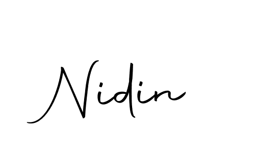 Nidin stylish signature style. Best Handwritten Sign (Autography-DOLnW) for my name. Handwritten Signature Collection Ideas for my name Nidin. Nidin signature style 10 images and pictures png