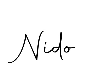 Autography-DOLnW is a professional signature style that is perfect for those who want to add a touch of class to their signature. It is also a great choice for those who want to make their signature more unique. Get Nido name to fancy signature for free. Nido signature style 10 images and pictures png