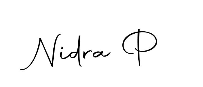 You can use this online signature creator to create a handwritten signature for the name Nidra P. This is the best online autograph maker. Nidra P signature style 10 images and pictures png