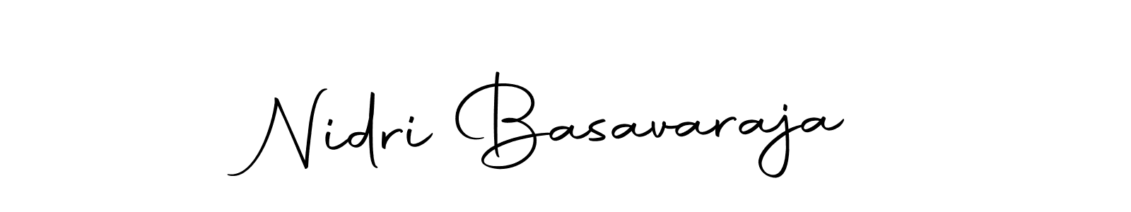 Create a beautiful signature design for name Nidri Basavaraja. With this signature (Autography-DOLnW) fonts, you can make a handwritten signature for free. Nidri Basavaraja signature style 10 images and pictures png
