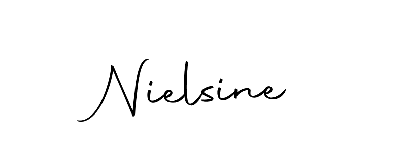Use a signature maker to create a handwritten signature online. With this signature software, you can design (Autography-DOLnW) your own signature for name Nielsine. Nielsine signature style 10 images and pictures png