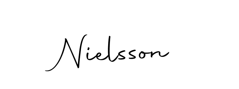 Nielsson stylish signature style. Best Handwritten Sign (Autography-DOLnW) for my name. Handwritten Signature Collection Ideas for my name Nielsson. Nielsson signature style 10 images and pictures png