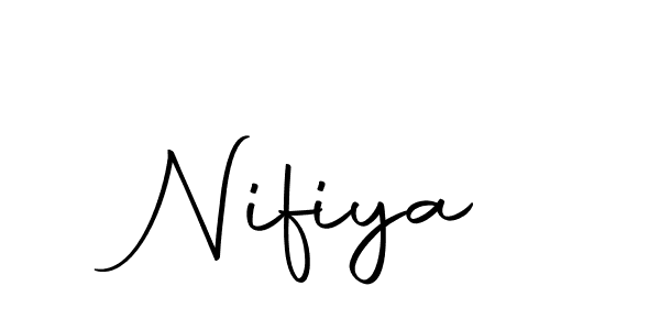 if you are searching for the best signature style for your name Nifiya. so please give up your signature search. here we have designed multiple signature styles  using Autography-DOLnW. Nifiya signature style 10 images and pictures png